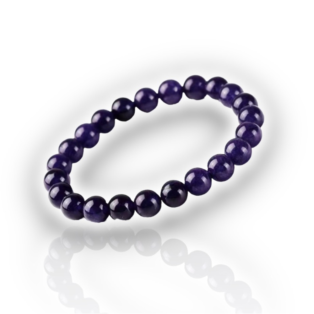 Amethyst Beaded Chakra Stone Bracelet
